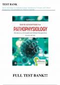 Test Bank - for Davis Advantage for Pathophysiology Introductory Concepts and Clinical Perspectives Second Edition by Theresa Capriotti&comma; All Chapters &vert; Complete Guide A&plus; 