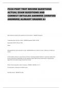 FCCS POST TEST REVIEW QUESTIONS ACTUAL EXAM QUESTIONS AND CORRECT DETAILED ANSWERS &lpar;VERIFIED ANSWERS&rpar; ALREADY GRADED A&plus;