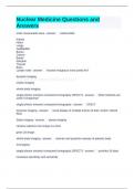 Nuclear Medicine Questions and Answers