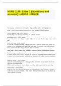 NURS 1140 Exam 1 &lpar;Questions and answers&rpar; LATEST UPDATE&period;