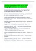 Nuclear Medicine&comma; PET&comma; SPECT&sol;CT Imaging Questions and Answers