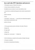 laws and rules PPT Questions and answers 