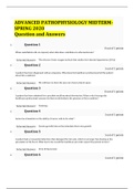 NURS 6501N Midterm Exam 2 &lpar;Spring 2020 - 100 out of 100&rpar;
