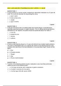 NURS 6521 Week 11 Final exam &sol; NURS 6521 Week 11 Final exam &colon; Advanced Pharmacology &lpar;100&percnt; Correct&comma; Verified Answers&rpar;