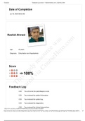 Rashid_Ahmed _ Feedback_Log & Score_2020 | NURS 200 Feedback_Log & Score_Graded A