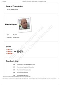 Marvin_Hayes _ Feedback_Log & Score_2020 | NURS 200 Feedback_Log & Score_Graded A