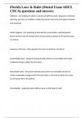 Florida Laws & Rules &lpar;Dental Exam ADEX CDCA&rpar; questions and answers 