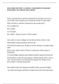 WGU D363 SECTION 1 LESSON 2 ASSESMENT EXAM 2025 WITH 100&percnt; ACCURATE SOLUTIONS