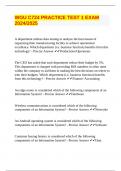 WGU C724 PRACTICE TEST 1 EXAM 2024&sol;2025