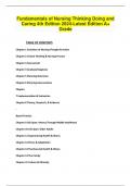 Fundamentals of Nursing Thinking Doing and Caring 4th Edition 2024-Latest Edition A&plus; Grade