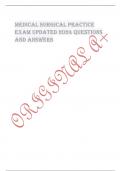 Exam &lpar;elaborations&rpar; MEDICAL SURGICAL PRACTICE