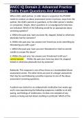 ANCC IQ Domain 2&colon; Advanced Practice Skills Exam Questions And Answers 