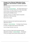 Oregon Core Manual Addendum Exam Questions and Answers &lpar;Latest update 2024&rpar;