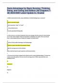 Davis Advantage for Basic Nursing&colon; Thinking&comma; Doing&comma; and Caring 2nd Edition &lpar;All Chapters 1-46&rpar; 2024&sol;2025 Latest Update A&plus; Graded
