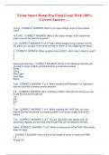 Vivint Smart Home Pro Final Exam With 100&percnt;  Correct Answers &hellip;