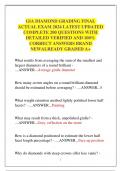 GIA DIAMOND GRADING FINAL  ACTUAL EXAM 2024 LATEST UPDATED COMPLETE 200 QUESTIONS WITH DETAILED VERIFIED AND 100&percnt; CORRECT ANSWERS BRAND  NEWALREADY GRADED A&plus;