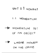 Study Notes On Grade 12 Momentum & Impulse : Examples Included
