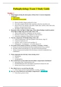 NUR2063 Pathophysiology Exam 1 Study Guide (Latest)