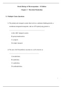 BIO 350 Chapter 3 - Test Bank trial questions and answers 