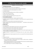 Samenvatting e-marketing & sociale media &lpar;1e jaar Vives&rpar;
