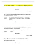 MAAC 506 Exam 1 &lowbar; UPDATED &vert; MAAC506 Exam 1 &lowbar; UPDATED