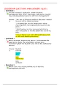 LEADERSHIP QUESTIONS AND ANSWERS  QUIZ 1&comma;100&percnt; CORRECT
