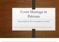 Get Know Overview of Court Marriage Procedure in Pakistan 