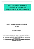 Test Bank of Medical surgical nursing ignatavicius 7th edition