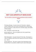HIST C215 &lpar;SPARTA AT WAR&rpar; EXAM WITH GUARANTEED ACCURATE ANSWERS &vert;VERIFIED