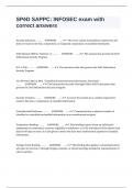 SP&emacr;D SAPPC INFOSEC exam with correct answers