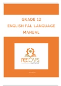 Grade 12 English FAL language notes