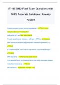 IT 105 GMU Final Exam Questions with 100&percnt; Accurate Solutions &vert; Already Passed