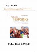 Test Bank - for Davis Advantage for Pediatric Nursing&colon; The Critical Components of Nursing Care Second Edition by Kathryn Rudd&comma; All Chapters &vert; Complete Guide A&plus;