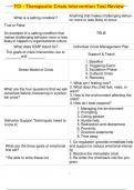 TCI - Therapeutic Crisis Intervention Test Review
