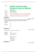 NURS6531 / NURS-6531N-8,Adv. Practice Care of Adults Midterm Exam/ WEEK 6 LATEST