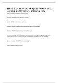 HPAT PACKAGE DEAL QUESTIONS AND ANSWERS WITH VERIFIED SOLUTIONS  UPDATED 2024