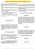 PSYCH 110- module quiz &num;1 with Verified Answers