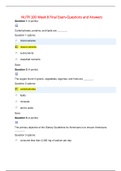 NUTR 100 Week 8 Final Exam-Questions and Answers  2020&sol;2021