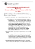 PSY-510 Contemporary and Ethical Issues in Psychology Research on Intimate Partner Violence and the Duty to Protect Case Study