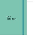 USA 1919- 1941 detailed summary notes