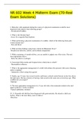 NR 602 Week 4 Midterm Exam &lpar;70-Real Exam Solutions&rpar;