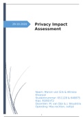 Privacy Impact Assessment tentamenopdracht