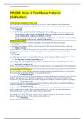 NR 602 Week 8 Final Exam Material &lpar;Collection&rpar;