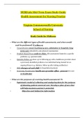 NURS 261 Mid-Term Exam Study Guide | Health Assessment for Nursing Practice