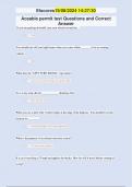 Aceable permit test Questions and Correct  Answer