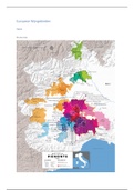 Overzicht wijngebieden Europa 
