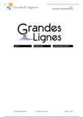 Antwoordenboek Grandes Lignes vwo 3 5e editie livre de textes 