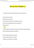 Security Class D Module 1-3 &lpar;2024 &sol; 2025&rpar; Actual Questions with Verified Answers&comma; 100&percnt; Guarantee Pass
