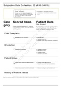 Focused_Exam_Pain_ Subjective Data Collection: 55 of 58 (94.8%) | NURS 201 Focused_Exam_Pain_Completed_Shadow_Health_LATEST
