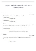 HUM 111 World Cultures I Week 10 Quiz &lowbar; 2020 &vert; HUM111 World Cultures I Week 10 Quiz &lowbar; Graded A